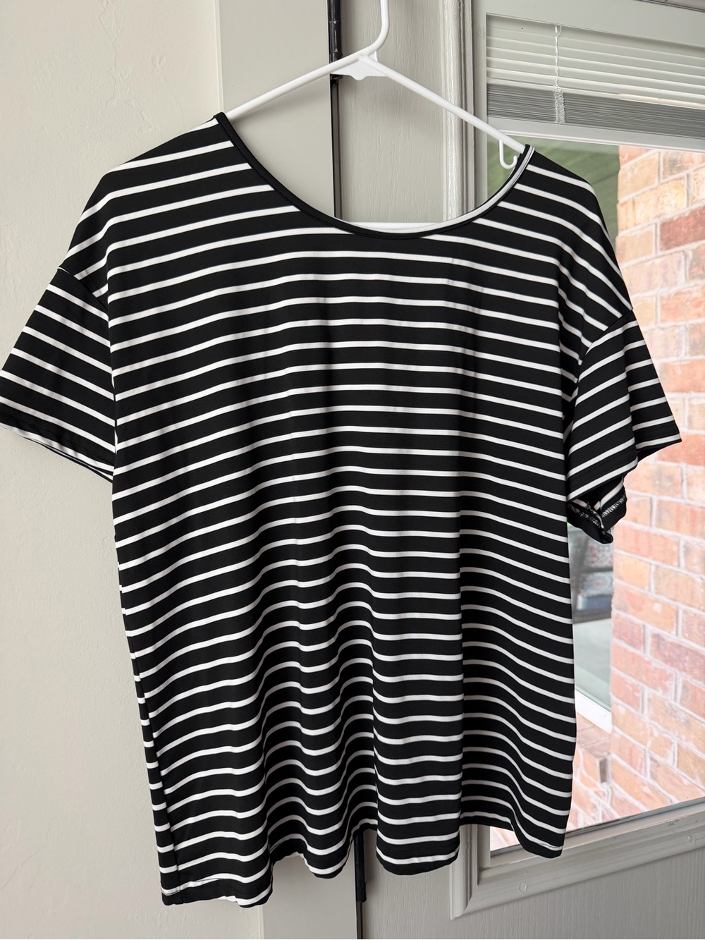 Black & White Striped Women’s Tee